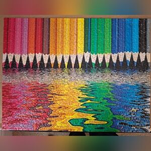 Colorful 500 Piece Pencil Pushers Springbok Puzzle